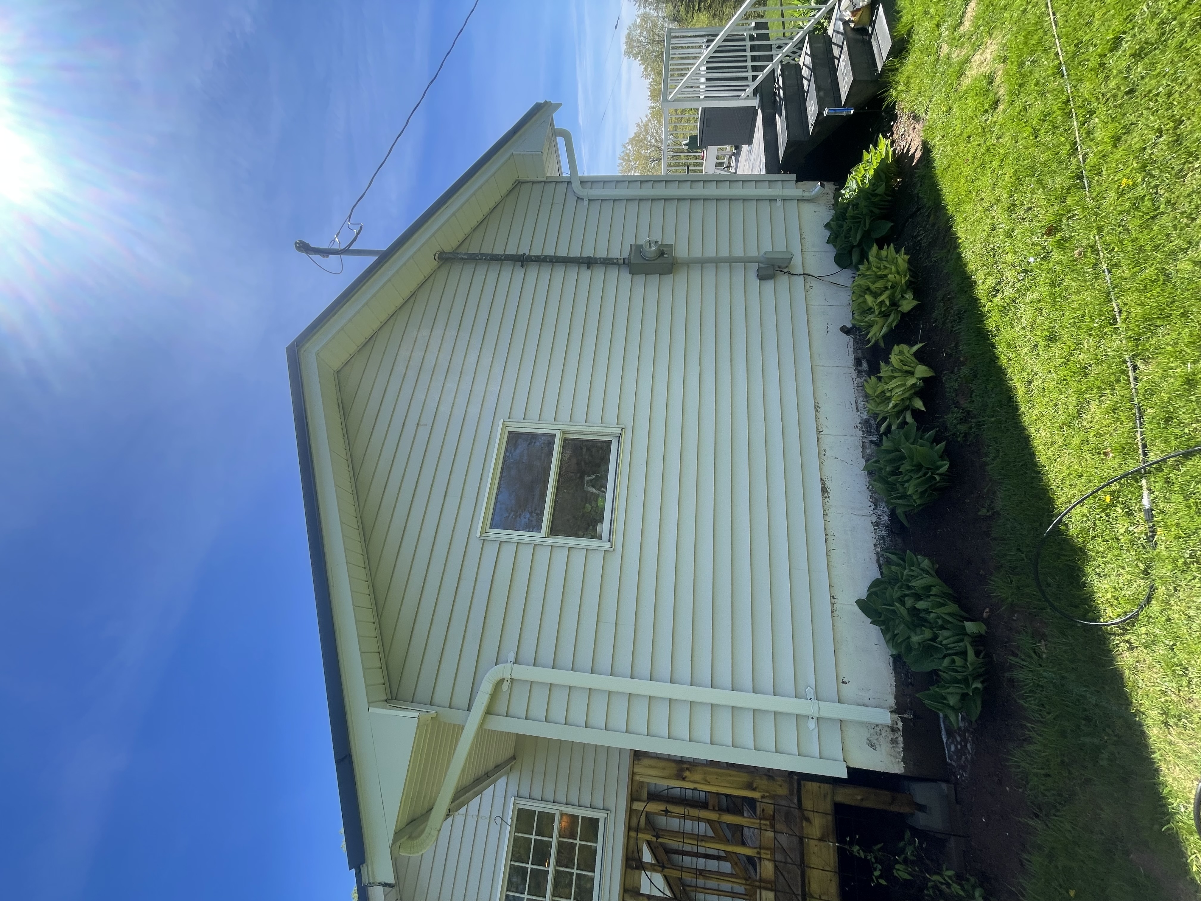 Clean siding after washing